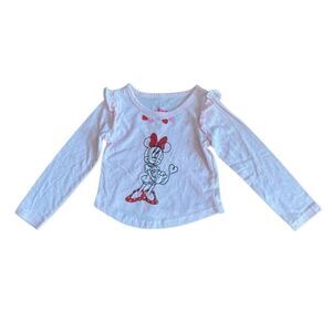 Disney's Minnie Mouse Baby Girl Long Sleeve Graphic Tee Size 2T